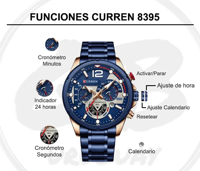 Reloj Curren 8395 ORIGINAL.