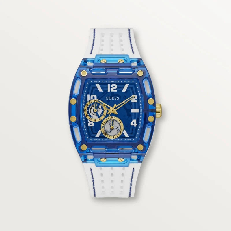 RELOJ GUESS HOMBRE PHOENIX - RELOJ SILICONA BLANCO GW0499G6