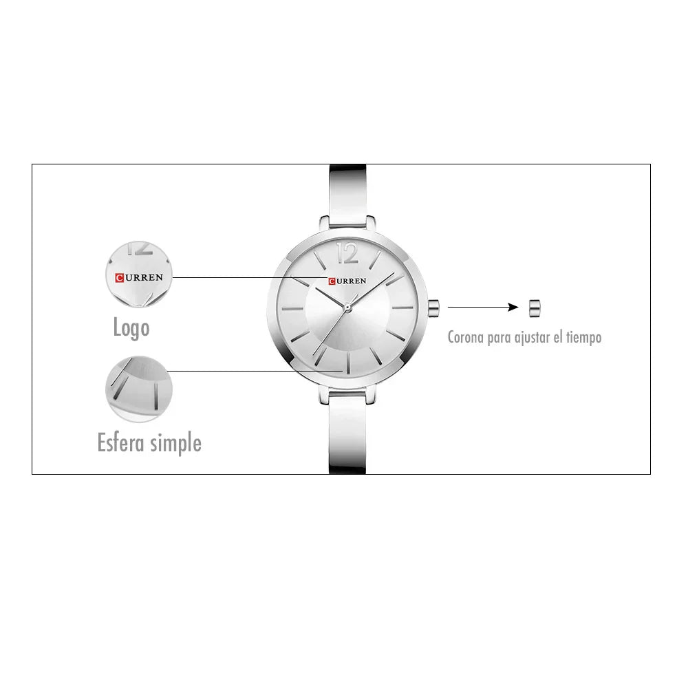 Reloj Curren 9012 Para Dama - Rapido Hispano