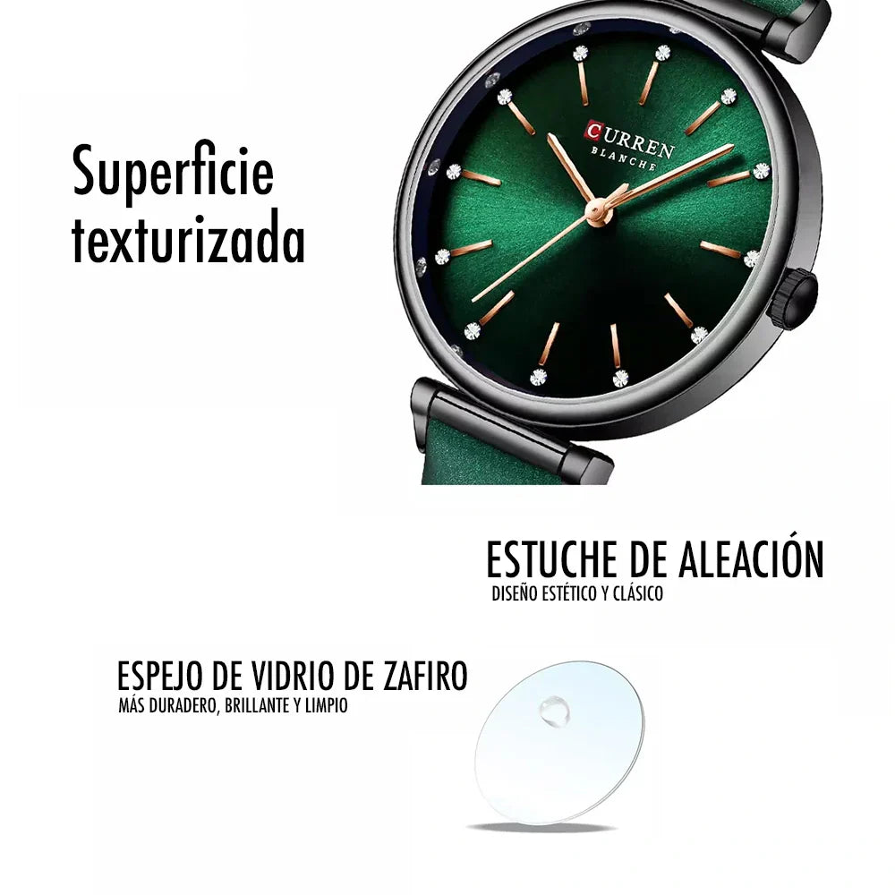 Reloj Curren 9081 Cuero Dama de Negocios - Rapido Hispano