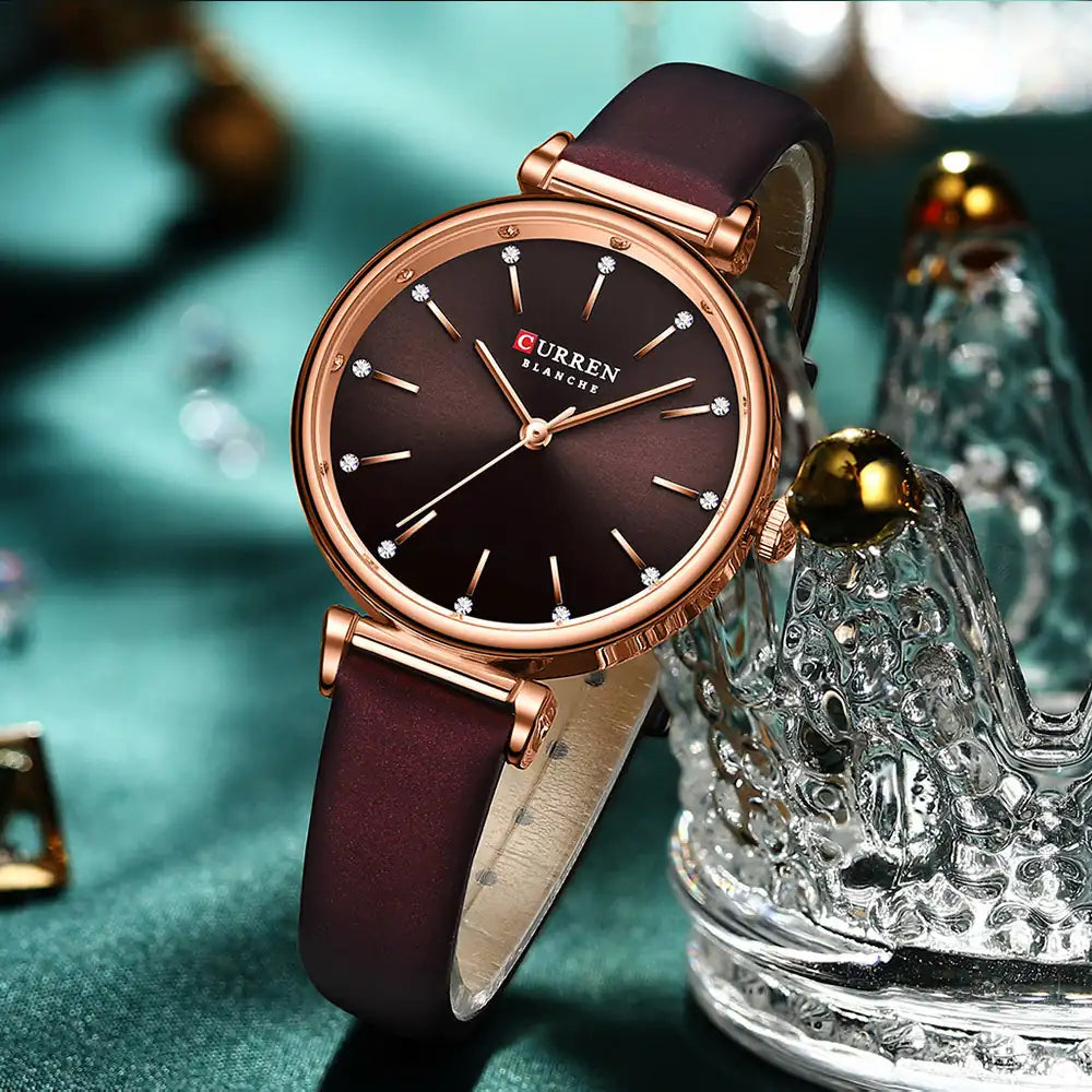 Reloj Curren 9081 Cuero Dama de Negocios - Rapido Hispano