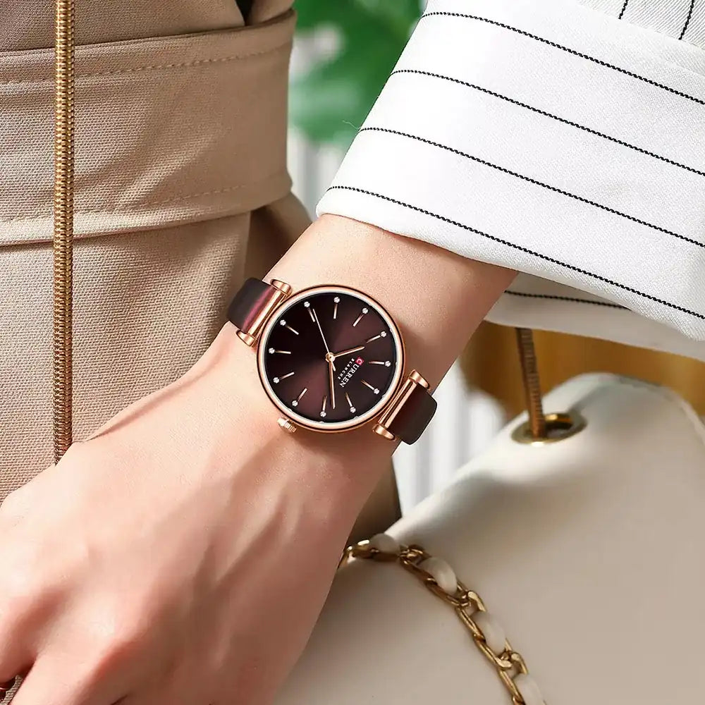 Reloj Curren 9081 Cuero Dama de Negocios - Rapido Hispano