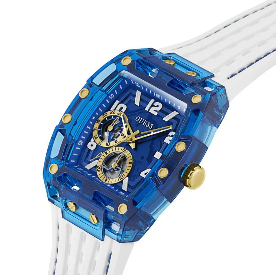 RELOJ GUESS HOMBRE PHOENIX - RELOJ SILICONA BLANCO GW0499G6