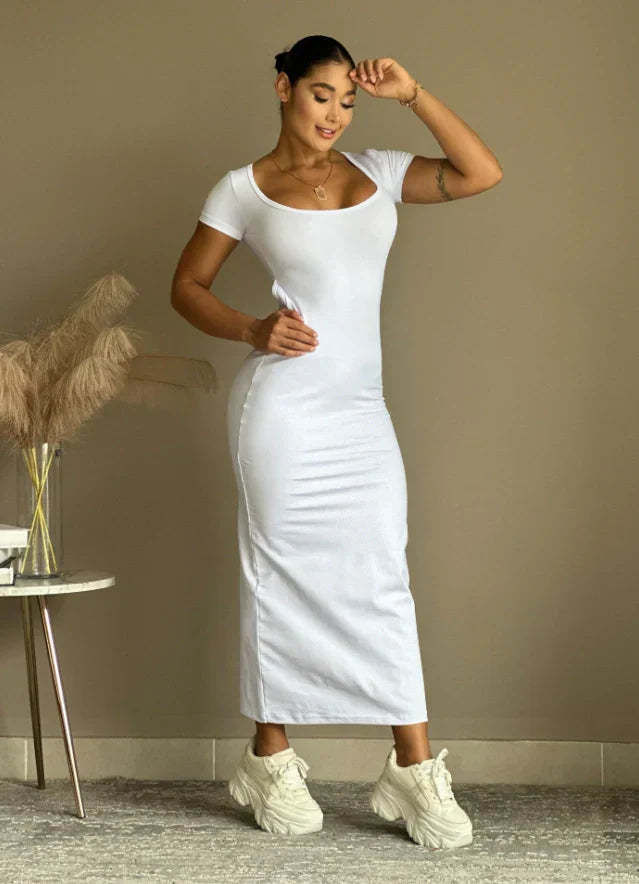 VESTIDO SUPLEX LARGO