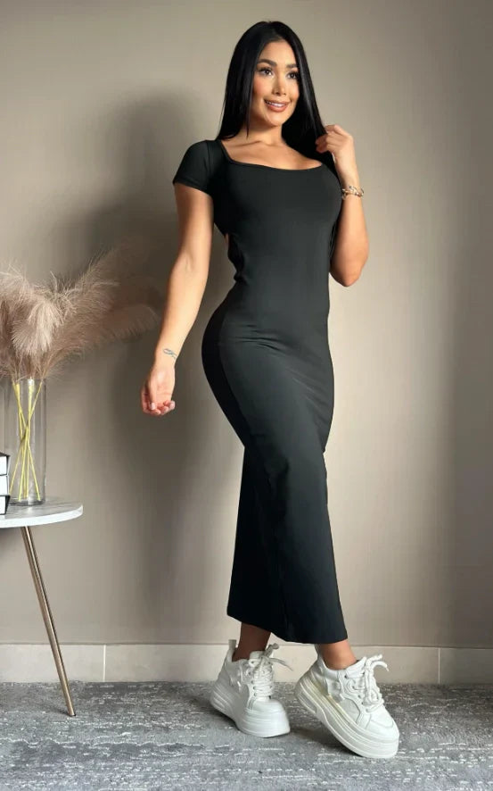 VESTIDO SUPLEX LARGO