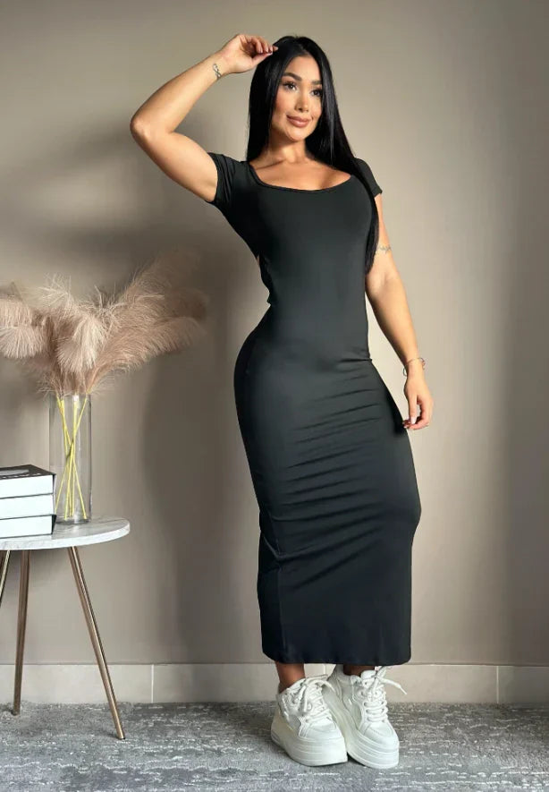 VESTIDO SUPLEX LARGO