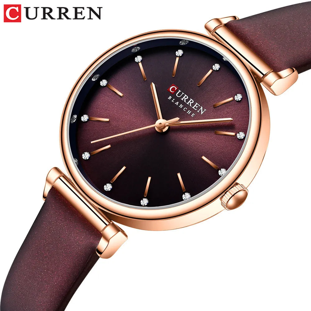 Reloj Curren 9081 Cuero Dama de Negocios - Rapido Hispano 