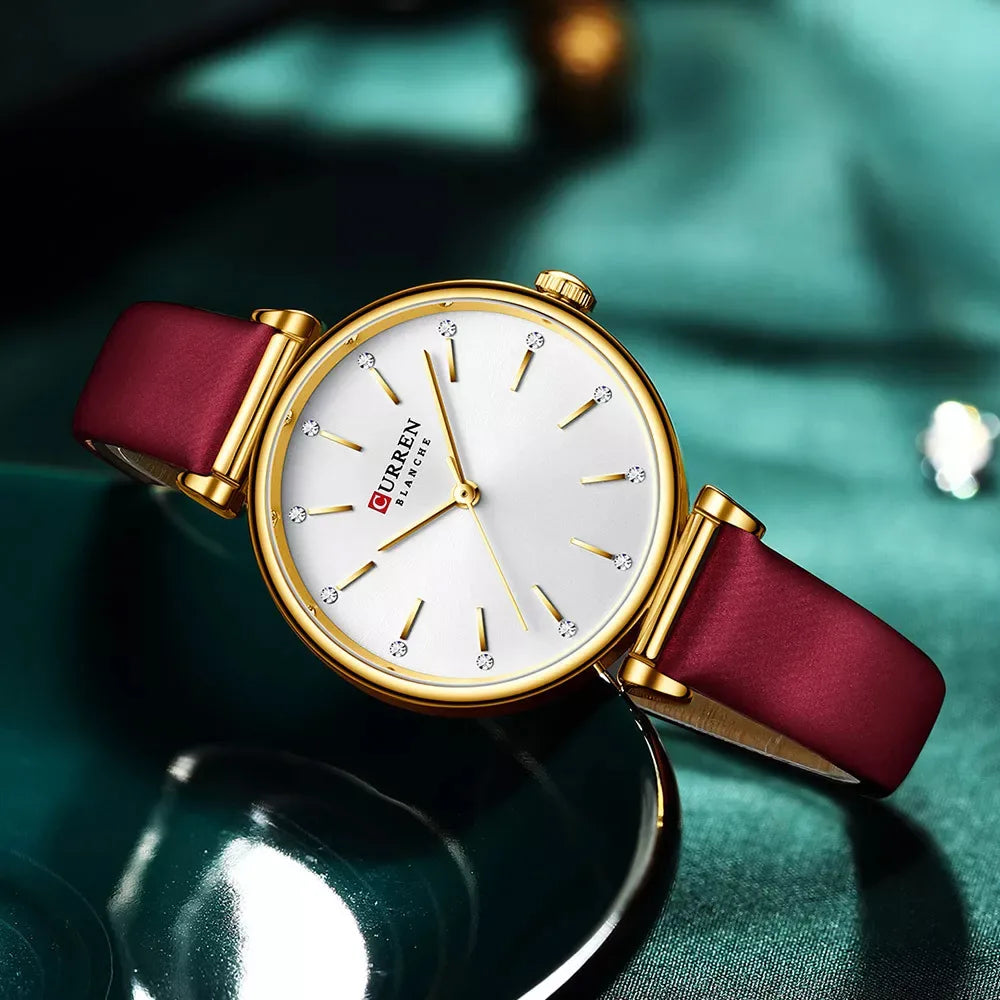 Reloj Curren 9081 Cuero Dama de Negocios - Rapido Hispano 