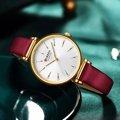 Reloj Curren 9081 Cuero Dama de Negocios - Rapido Hispano 