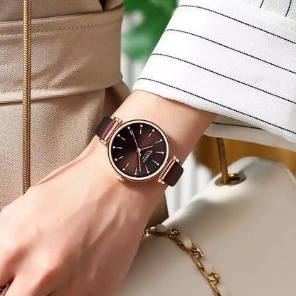 Reloj Curren 9081 Cuero Dama de Negocios - Rapido Hispano 
