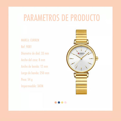 Reloj Curren 9081 Para Dama - Rapido Hispano 